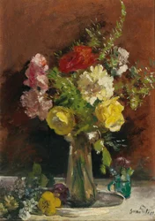 Pièce de fleur dans un vase