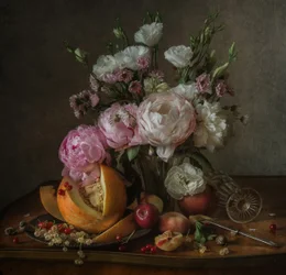 Nature morte florale élégante