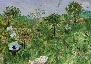Un endroit heureux pour George, Dean et Phoebe, 2021 (peinture)