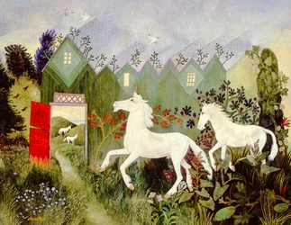Une place pour les licornes, 2002 (acrylique)