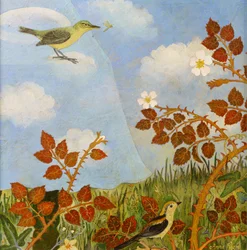 Oiseaux sur un nuage, 2023 (acrylique)