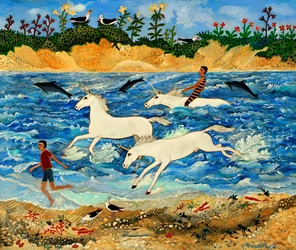 Exercer une licorne, 2012 (acrylique)