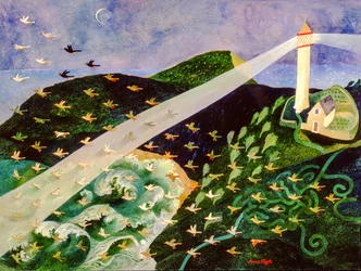 Trouver le chemin, 2004 (acrylique)