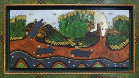 Taupe sur la colline, 2016 (acrylique)