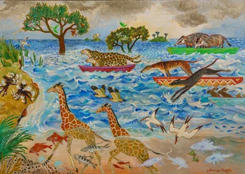 Les lapins seront des lapins, 2019 (acrylique)