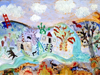 Croquis de présentation, 2003 (acrylique)