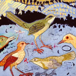 Petits oiseaux, 2006 (acrylique)