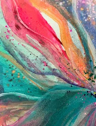 Abstrait fluide et dynamique