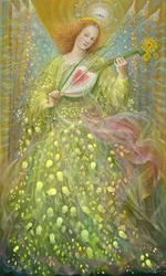 Raison et miséricorde (diptyque), panneau gauche, 2018 (huile sur lin belge)