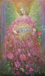 Raison et miséricorde (diptyque), panneau de droite, 2018 (huile sur lin belge)