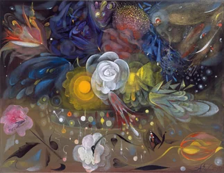 Les fleurs de la petite Ida, 2008 (huile sur lin belge)