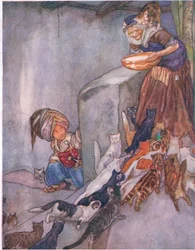 Du lait pour la famille, du Grand Livre pour Enfants (Herbert Strang) publié par Humphrey Milford, Oxford University Press, vers 1920
