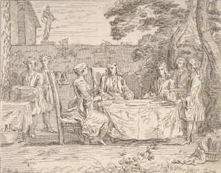 Repas distingué, vers 1725-1765