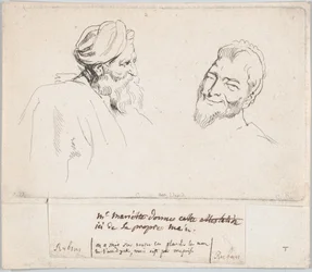 Deux études de têtes