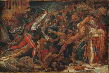 Esquisse pour "La révolte du Caire", vers 1809 (huile sur papier, marouflé sur papier et toile)