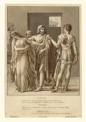 Phèdre rejetant les étreintes de Thésée