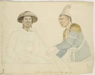 Deux figures de cire d