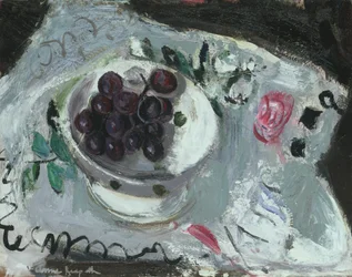 Plat de raisins, vers 1957