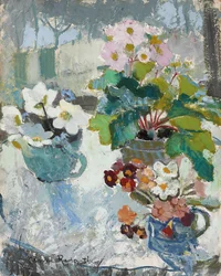 Premières fleurs, vers 1947