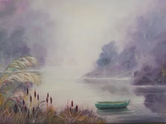 Barque sur le lac Misty