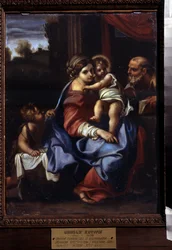 La sainte famille avec Saint Jean Baptiste enfant