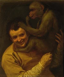 Homme avec singe