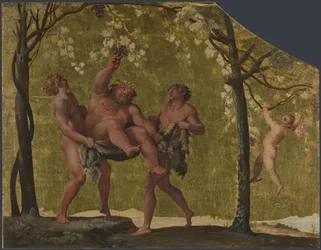 Silenus cueillant des raisins, vers 1598
