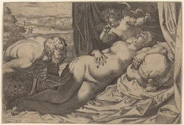 Vénus et un satyre