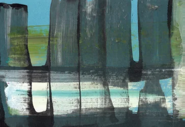 Abstrait : Couches bleu-vert