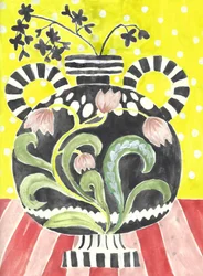 Nature morte florale audacieuse