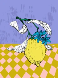 Une fleur de citron éclatante