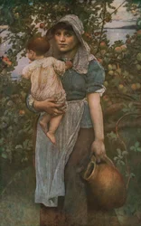 La jeune mère, vers 1887