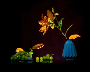 Nature morte aux lys éclatants