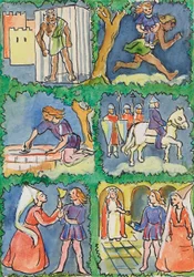 Esquisse "Le Fer aux Cheveux"