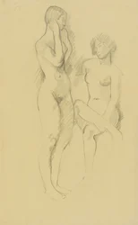 Deux nus féminins