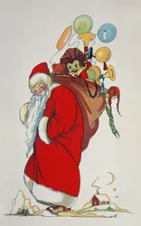 Voici le Père Noël (illustration de livre)