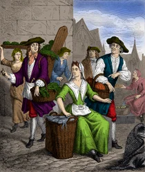 Une dame de la Halle sous le règne du roi Louis XVI