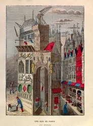 Une rue à Paris au 15e siècle - Collection privée