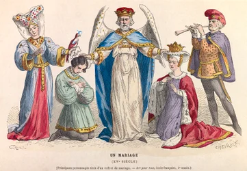 Un mariage au 16ème siècle - Collection privée