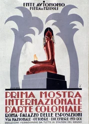 Affiche publicitaire pour la première exposition d