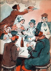 Illustration anonyme pour "Les deux Nigauds" de la comtesse de Ségur, 20e siècle (estampe)