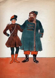 Illustration anonyme pour "Les deux Nigauds" de la comtesse de Ségur, 20e siècle (estampe)