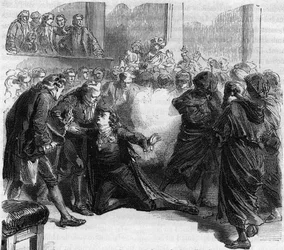 Assassinat de Gustave III de Suède - Assassinat de Gustave III (1746-1792) roi de Suède, lors du bal masqué de l