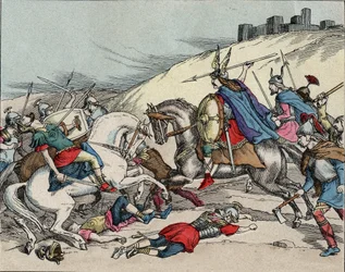 Bataille de Gergovie - Vercingétorix à la bataille de Gergovie pendant la guerre des Gaules