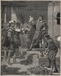 Bernard Palissy (1510-1589), céramiste français triomphant, retire ses premières pièces d