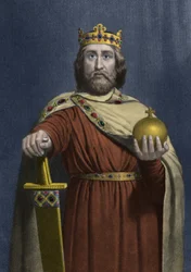 Charlemagne (Carolus Magnus, 742-814), roi des Francs et empereur chrétien d