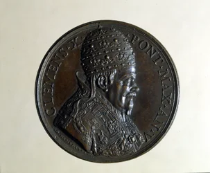 Clément X (1590 - 1676). Médaille en bronze. Milan
