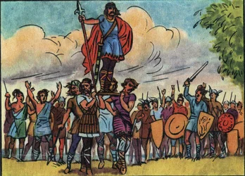 Clovis (roi des Francs de 481 à 511) a été élu roi par les Saliens qui l