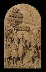 Huit reliefs sculptés, cerise ... (relief)