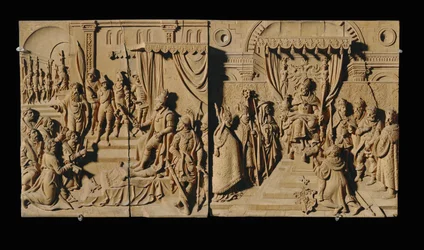 Huit reliefs sculptés, cerise ... (relief)